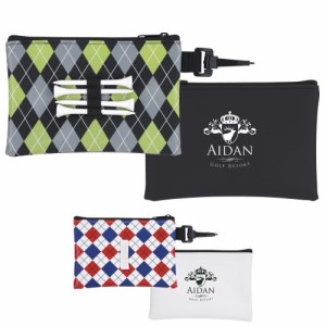 Pattern Golf Tee Pouch